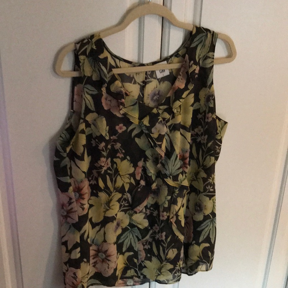 Lined Polyester slevless blouse